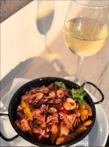 Dranken – Gegrilde Octopus met Patatas en Witte Wijn